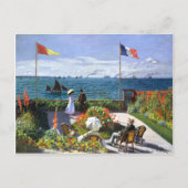 Terrace bij Sainte Adresse, Claude Monet Briefkaart (Voorkant)
