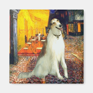 Terrace Cafe - Borzoi Magneet