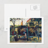 Terrace Cafe over Montmartre Vincent Van Gogh Briefkaart (Voorkant / Achterkant)