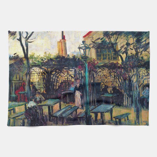 Terrace Cafe over Montmartre Vincent Van Gogh Theedoek (Horizontaal)