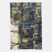 Terrace Cafe over Montmartre Vincent Van Gogh Theedoek (Verticaal)
