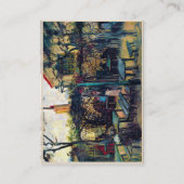 Terrace Cafe over Montmartre Vincent Van Gogh Visitekaartje (Achterkant)