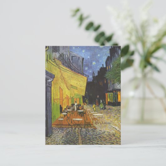 Terrace Cafe van Van Gogh Briefkaart (Staand voorkant)