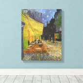 Terrace Cafe van Van Gogh Canvas Afdruk (Insitu (Houten vloer))