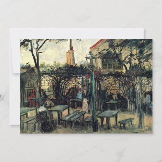 Terrace of a Cafe, Montmartre door Vincent van Gog (Voorkant)