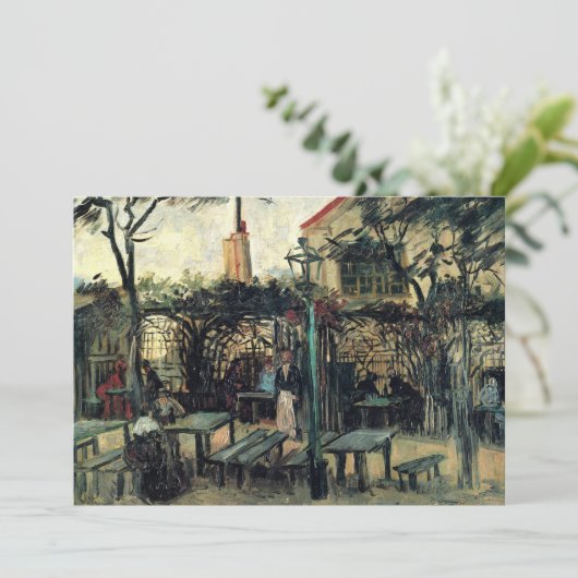 Terrace of a Cafe, Montmartre door Vincent van Gog (Staand voorkant)