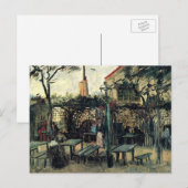 Terrace of a Cafe, Montmartre door Vincent van Gog Briefkaart (Voorkant / Achterkant)