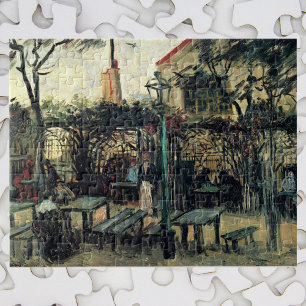Terrace of a Cafe, Montmartre door Vincent van Gog Legpuzzel