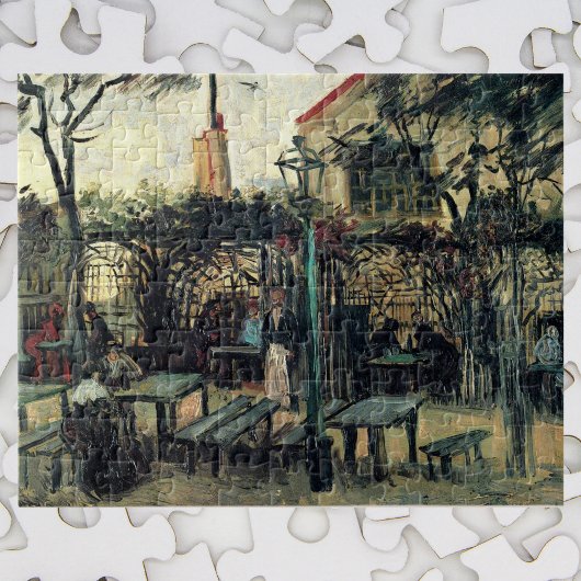 Terrace of a Cafe, Montmartre door Vincent van Gog Legpuzzel
