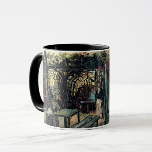 Terrace of a Cafe, Montmartre door Vincent van Gog Mok (Voorkant links)