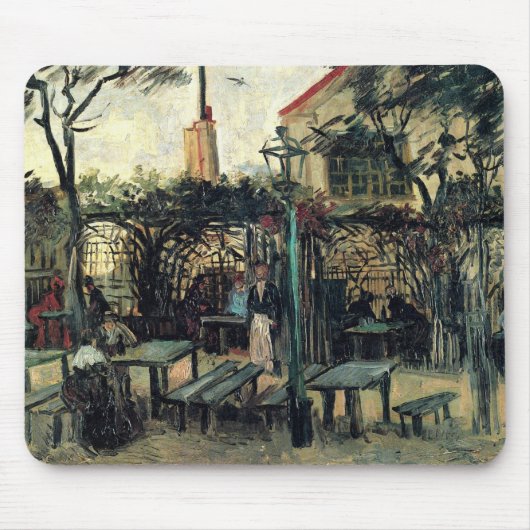 Terrace of a Cafe, Montmartre door Vincent van Gog Muismat (Voorkant)