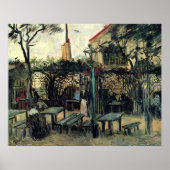 Terrace of a Cafe, Montmartre door Vincent van Gog Poster (Voorkant)