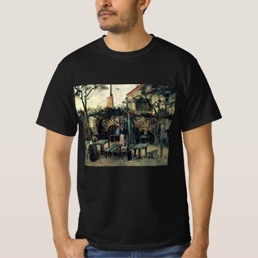 Terrace of a Cafe, Montmartre door Vincent van Gog T-shirt (Voorkant)