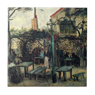 Terrace of a Cafe, Montmartre door Vincent van Gog Tegeltje