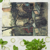 Terrace of a Cafe, Montmartre door Vincent van Gog Theedoek (Gevouwen)