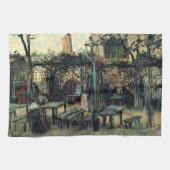 Terrace of a Cafe, Montmartre door Vincent van Gog Theedoek (Horizontaal)