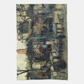 Terrace of a Cafe, Montmartre door Vincent van Gog Theedoek (Verticaal)