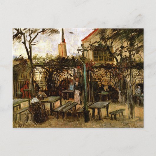 Terrace of Cafe Montmartre (F238)Van Gogh Fine Art Briefkaart (Voorkant)