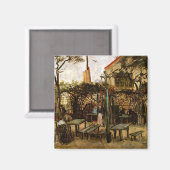Terrace of Cafe Montmartre (F238)Van Gogh Fine Art Magneet (Voorkant / Achterkant)