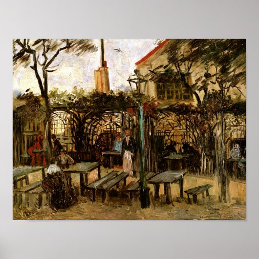 Terrace of Cafe Montmartre (F238)Van Gogh Fine Art Poster (Voorkant)