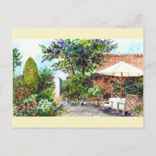 Terrace of The Manor House, York Briefkaart