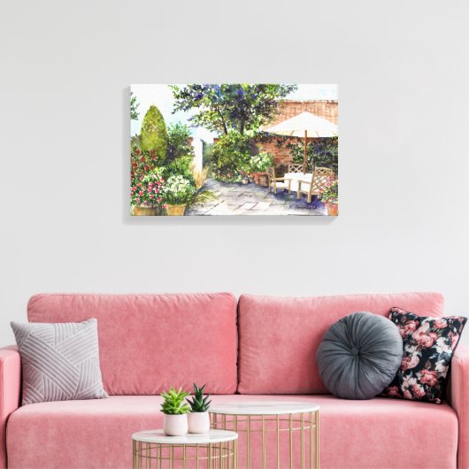 Terrace of The Manor House, York Canvas Afdruk (Insitu (Woonkamer))