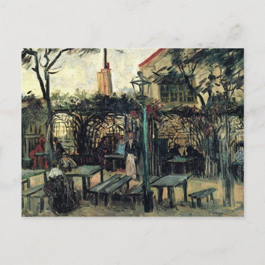 Terrace op Montmartre La Guinguette van Gogh Briefkaart (Voorkant)