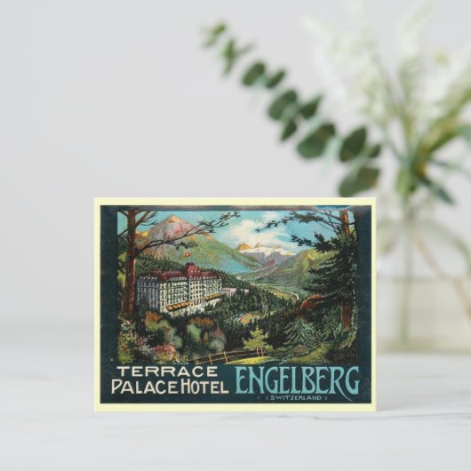 Terrace Palace Hotel, Engelberg, Zwitserland Briefkaart (Staand voorkant)
