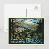 Terrace Palace Hotel, Engelberg, Zwitserland Briefkaart (Voorkant / Achterkant)