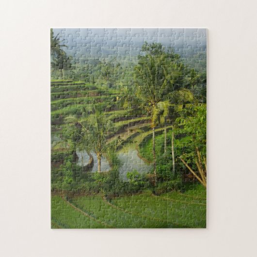 Terrace Ricefield op Bali Legpuzzel (Verticaal)