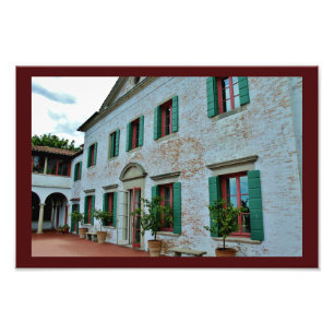 Terrace Uitzicht Foto Afdruk