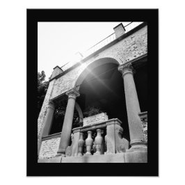 Terrace Uitzicht Foto Afdruk