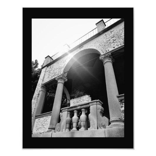 Terrace Uitzicht Foto Afdruk (Voorkant)