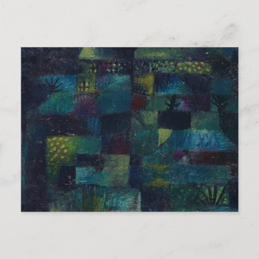 Terraced Garden, 1920 by Paul Klee Briefkaart (Voorkant)