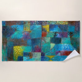 Terraced garden (1920) - Paul Klee - Abstracte kun Strandlaken