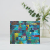 Terraced garden (1920) schilderij van Paul Klee Briefkaart (Staand voorkant)