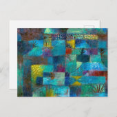 Terraced garden (1920) schilderij van Paul Klee Briefkaart (Voorkant / Achterkant)