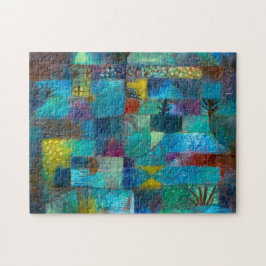Terraced garden (1920) schilderij van Paul Klee Legpuzzel