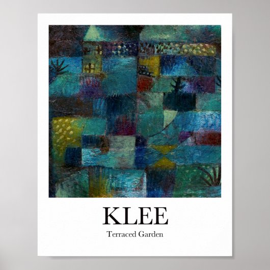 Terraced Garden door Paul Klee Poster (Voorkant)