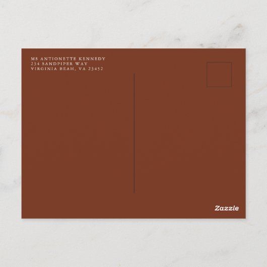 Terracota Baby shower Cactus Line Art woestijn Briefkaart (Achterkant)