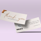 Terracota-bestelling Bedankt Small Business Market Mini Visitekaartjes