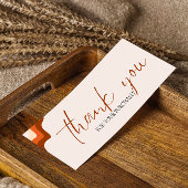 Terracota-bestelling Bedankt Small Business Market Mini Visitekaartjes