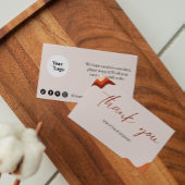 Terracota-bestelling Bedankt Small Business Market Visitekaartje