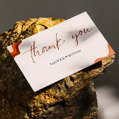 Terracota-bestelling Bedankt Small Business Market Visitekaartje