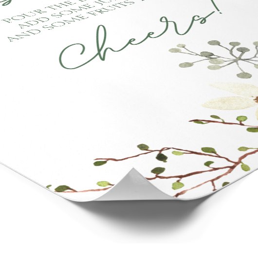 Terracota Flower Mimosa Bar Poster (Hoek)