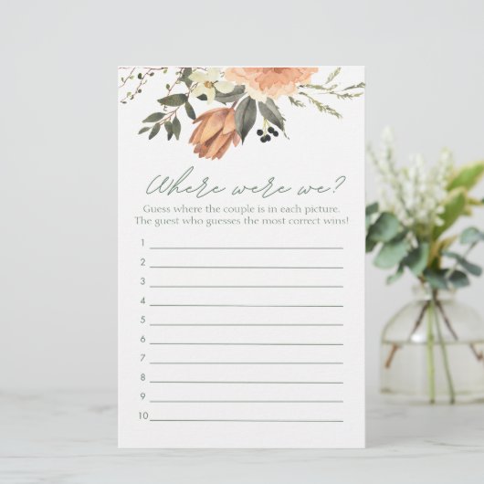 Terracota Vrijgezellenfeest Waar waren we Game (Staand voorkant)