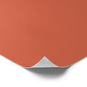 Terracotta 11 Tafel Trouwstoelindeling Poster (Hoek)