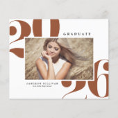 Terracotta 2025 Vetgedrukte typografie Foto Afstud (Voorkant)