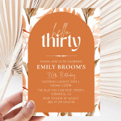 Terracotta 30e verjaardag Boho viering Kaart