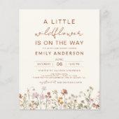 Terracotta A Little Wildflower Baby shower (Voorkant)